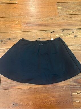 wild fable Black Mini Skater Skirt with Bow Trim